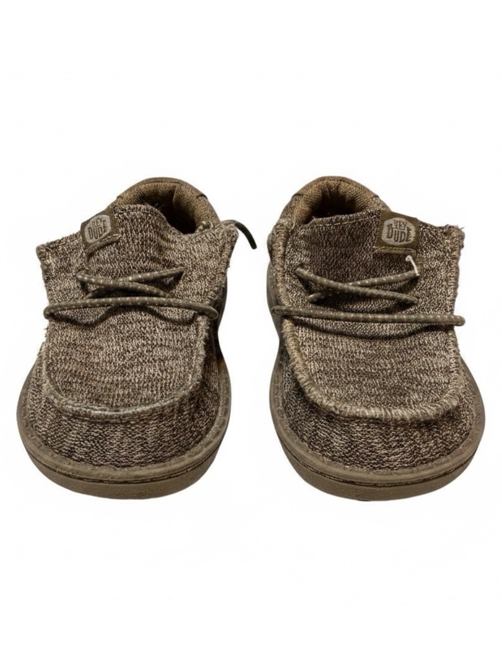 Hey Dude Kids Taupe Knit Slip-On Moccasins